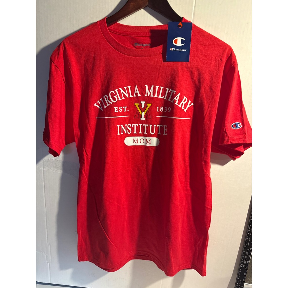 Champion Virginia Military Institute VMI Mom T-Shirt Red Medium NWT